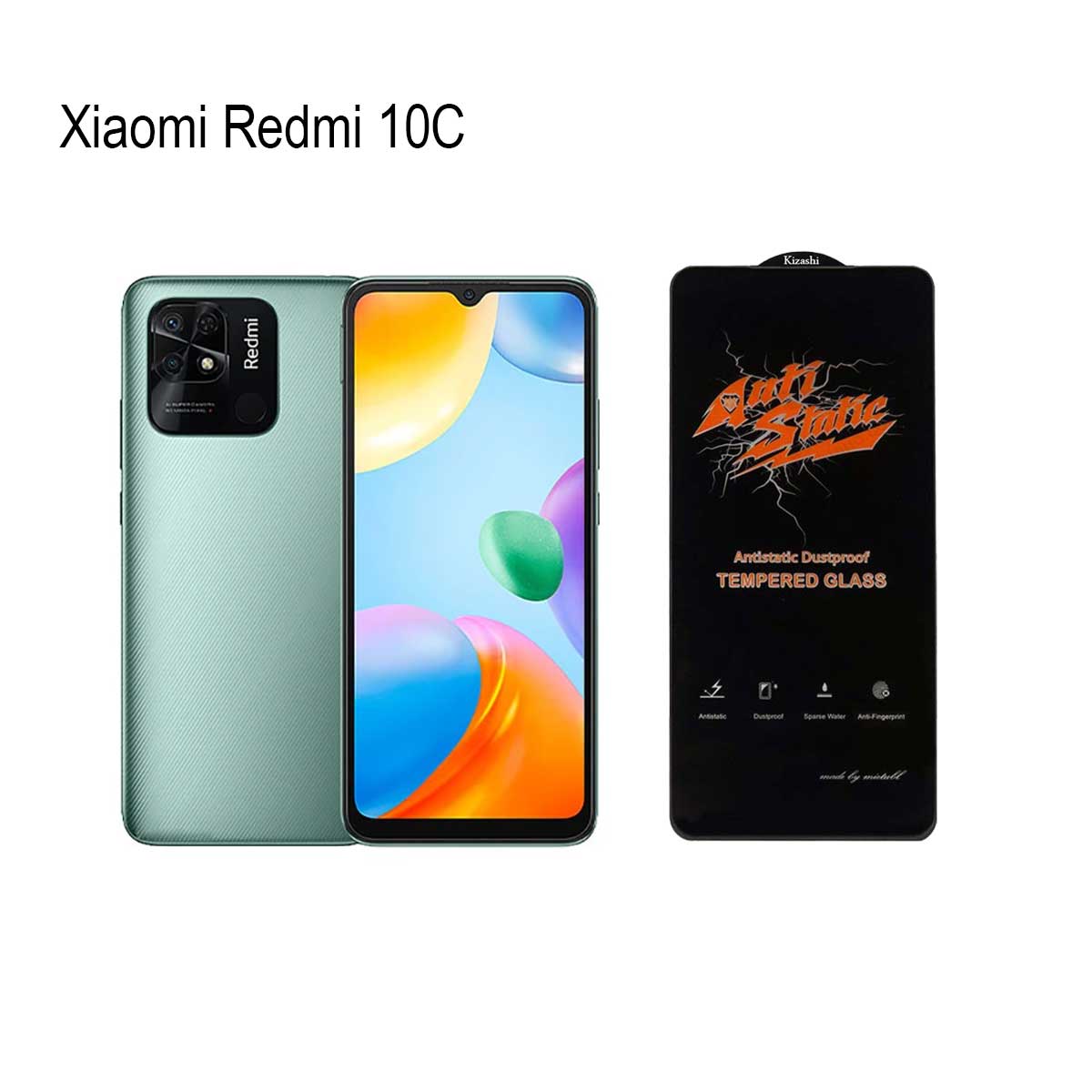 گلس آنتی استاتیک مناسب برای شیائومی Redmi 10C