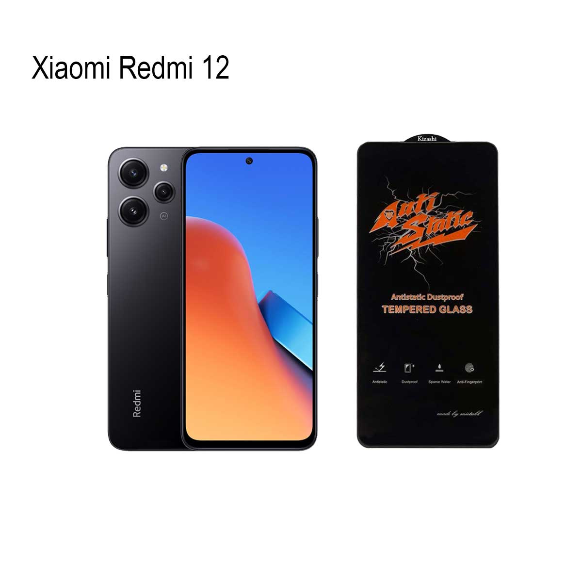 گلس آنتی استاتیک مناسب برای شیائومی Redmi 12