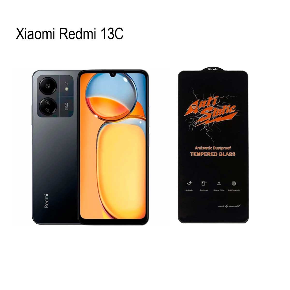 گلس آنتی استاتیک مناسب برای شیائومی Redmi 13C